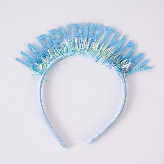 Coronita Decorativa pentru Petreceri, Tema Aniversare, Model Happy Birthday, Marime Universala