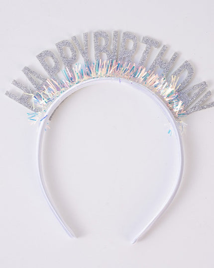 Coronita Decorativa pentru Petreceri, Tema Aniversare, Model Happy Birthday, Marime Universala
