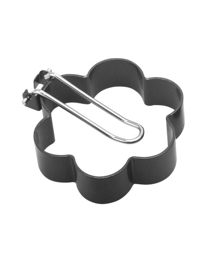 4 forme pentru ou din otel, strat antiaderent, diametru , cu maner din ABS