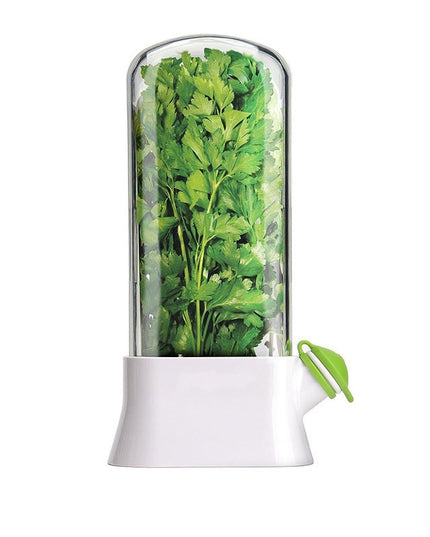 Recipient de Pastrare a Ierburilor cu Capac de Umplere cu Apa, Proaspat, Curat, Fara BPA, Practic, Durabil