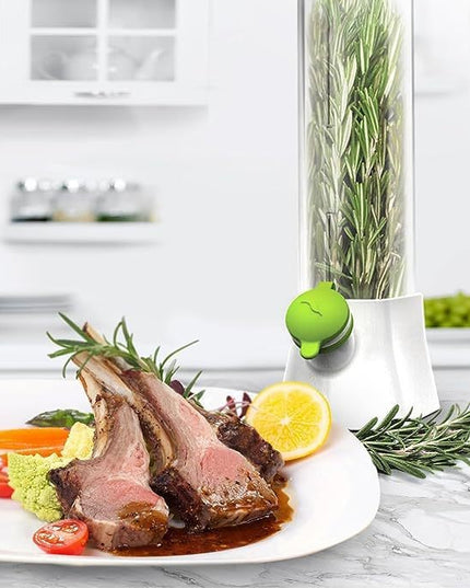 Recipient de Pastrare a Ierburilor cu Capac de Umplere cu Apa, Proaspat, Curat, Fara BPA, Practic, Durabil