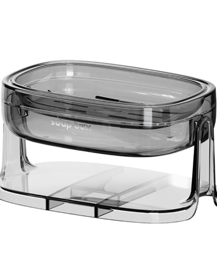 Savoniera cu Suport 1, Pentru Perete sau Blat, PET, Scurgere Optima