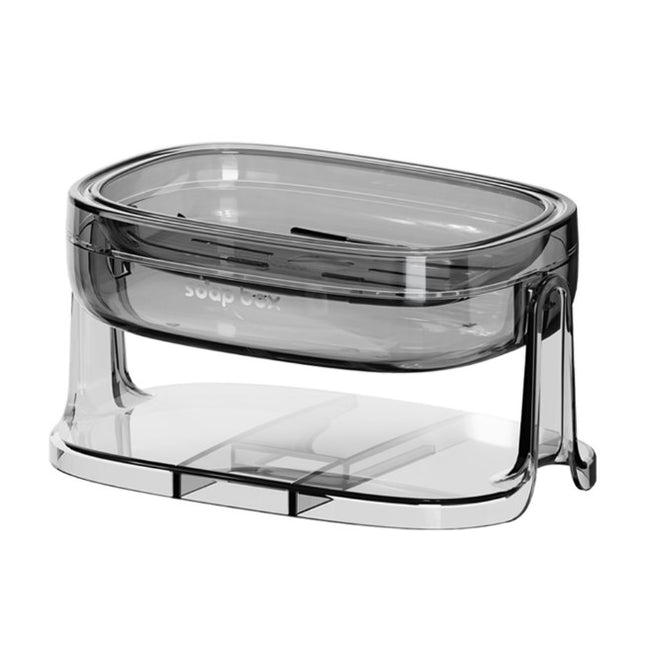 Savoniera cu Suport 1, Pentru Perete sau Blat, PET, Scurgere Optima