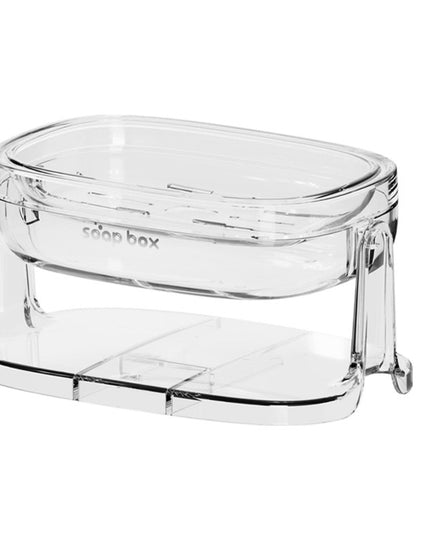 Savoniera cu Suport 1, Pentru Perete sau Blat, PET, Scurgere Optima