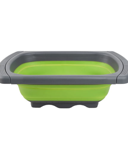 Cos de Scurgere Retractabil pentru Chiuveta, cu Filtru, pentru Fructe si Legume, de Uz Casnic,Design Extensibil pana la , cu Manere de Prindere