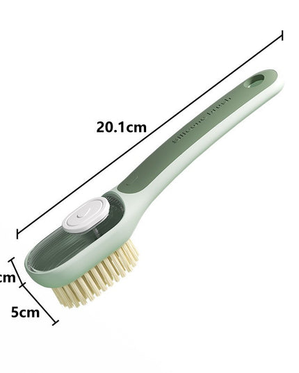 Perie Multifunctionala 1, Perie Densa/Perie din Piele de Caprioara, cu Recipient Lichid, Maner Lung