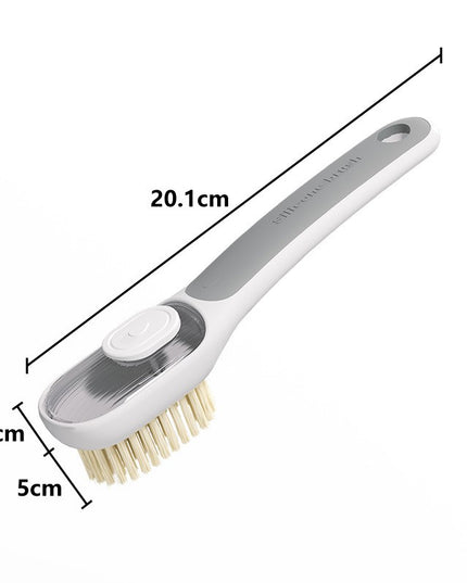 Perie Multifunctionala 1, Perie Densa/Perie din Piele de Caprioara, cu Recipient Lichid, Maner Lung