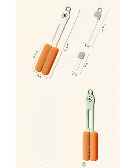 Perie de Curatat Pahare, Cani, Sticle, cu Maner Lung si Burete, Accesorii pentru Spalarea Paielor si Capacelor, usor de Agatat, 27.5x11.4x6cm