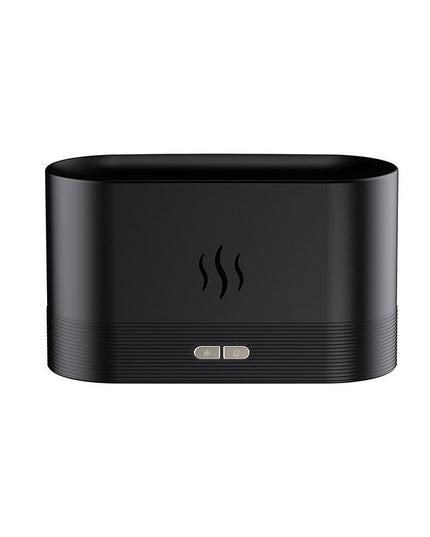 Difuzor de ulei esential cu flacara aromaterapie, umidificator de aer, rezervor 180 ml, simulare efectelor de iluminare a flacarii, lumina veghe ajustabila