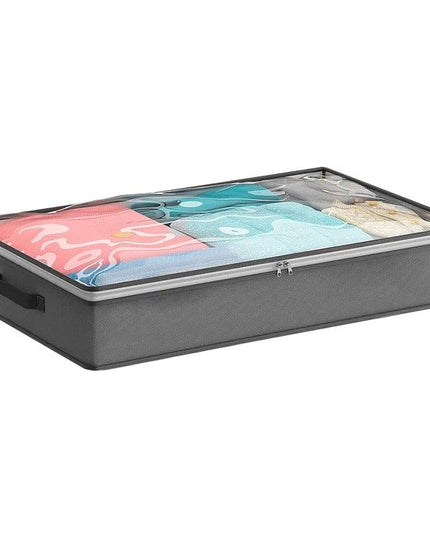 Husa de Depozitare, Intrebuintare Multipla, Pliabila, cu Fermoar Bidirectional si Fereastra Deasupra Transparenta, Manere Laterale, Lavabila