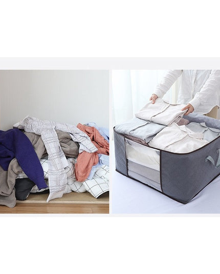 Husa de Depozitare, Intrebuintare Multipla, Pliabila, cu Fermoar Bidirectional si Fereastra Laterala Transparenta, Lavabila