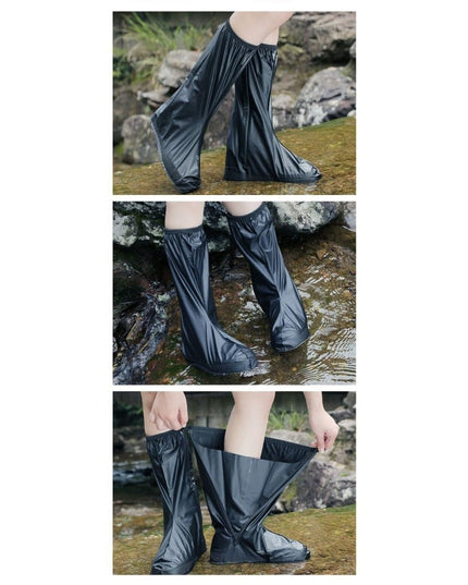 Protectie Incaltaminte pentru Ploaie si Noroi, Impermeabila, Talpa Antiderapanta, cu Fermoar si Capsa, Inaltime , Marime S 34-35