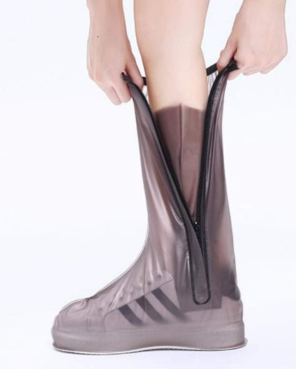 Protectie Incaltaminte pentru Ploaie si Noroi, Impermeabila, Talpa Antiderapanta, cu Fermoar si Capsa, Inaltime , Marime XXL 42-43