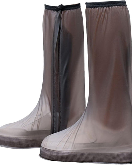 Protectie Incaltaminte pentru Ploaie si Noroi, Impermeabila, Talpa Antiderapanta, cu Fermoar si Capsa, Inaltime , Marime XXL 42-43