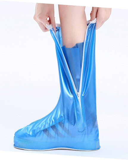 Protectie Incaltaminte pentru Ploaie si Noroi, Impermeabila, Talpa Antiderapanta, cu Fermoar si Capsa, Inaltime , Marime XXXL 44-45