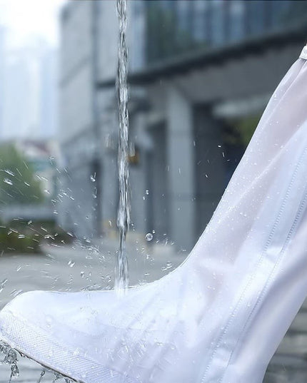 Protectie Incaltaminte pentru Ploaie si Noroi, Impermeabila, Talpa Antiderapanta, cu Fermoar si Capsa, Inaltime , Marime XL 40-41