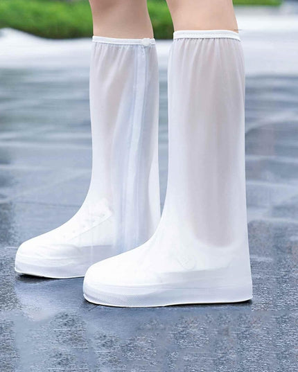 Protectie Incaltaminte pentru Ploaie si Noroi, Impermeabila, Talpa Antiderapanta, cu Fermoar si Capsa, Inaltime , Marime XL 40-41