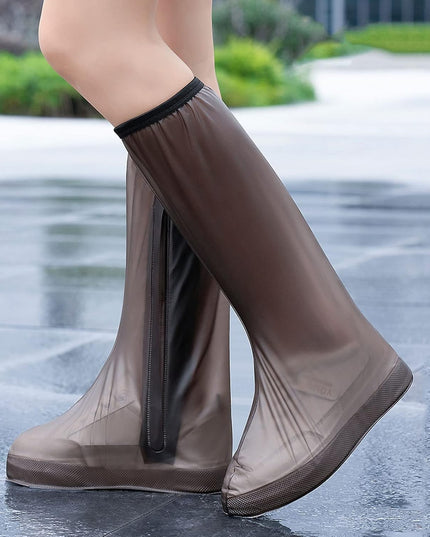 Protectie Incaltaminte pentru Ploaie si Noroi, Impermeabila, Talpa Antiderapanta, cu Fermoar si Capsa, Inaltime , Marime XXL 42-43