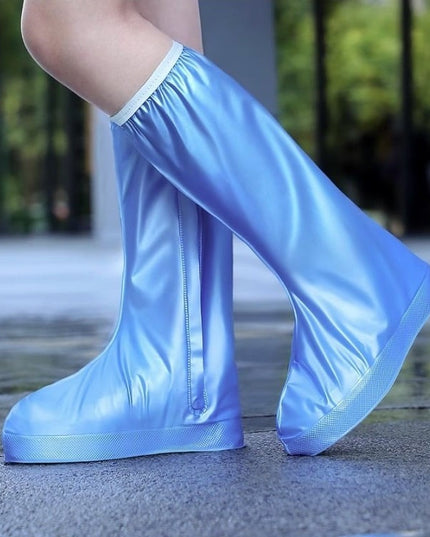 Protectie Incaltaminte pentru Ploaie si Noroi, Impermeabila, Talpa Antiderapanta, cu Fermoar si Capsa, Inaltime , Marime L 38-39