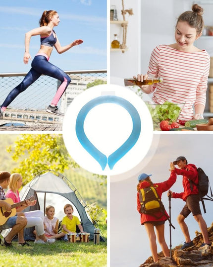 Dispozitiv De Racorire Tip Guler, Pentru Scaderea Temperaturii Corpului, Cu Racire Rapida, Reutilizabil, Non-Toxic, TPU, Diametru de