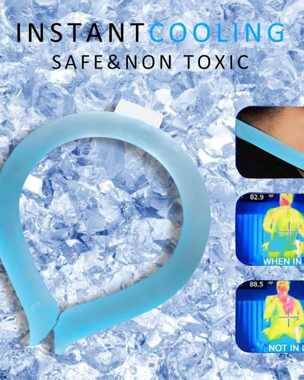 Dispozitiv De Racorire Tip Guler, Pentru Scaderea Temperaturii Corpului, Cu Racire Rapida, Reutilizabil, Non-Toxic, TPU, Diametru de