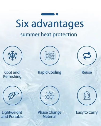 Dispozitiv De Racorire Tip Guler, Pentru Scaderea Temperaturii Corpului, Cu Racire Rapida, Reutilizabil, Non-Toxic, TPU, Diametru de