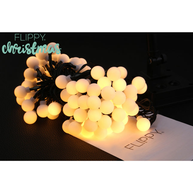 Instalatie Craciun, 12 metri, 100 de LED-uri cu ornament tip Bulb, 8 jocuri de lumini