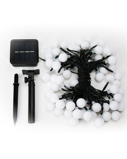 Instalatie Craciun, 12 metri, 100 de LED-uri cu ornament tip Bulb, 8 jocuri de lumini