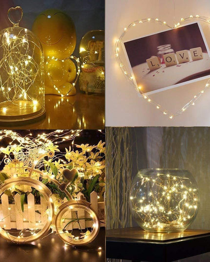 Instalatie de Craciun, Decoratiune de Craciun, 200 Beculete LED, cu Baterii si Telecomanda, cu 8 Functii, Lungime