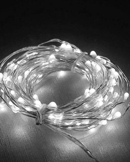 Instalatie de Craciun, Decoratiune de Craciun, 200 Beculete LED, cu Baterii si Telecomanda, cu 8 Functii, Lungime