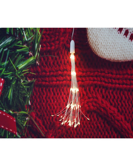 Instalatie Craciun, 200 LED-uri, Telecomanda 8 functii, Incarcare Solara, Explozie Fireworks, Fir Cupru, interior/exterior