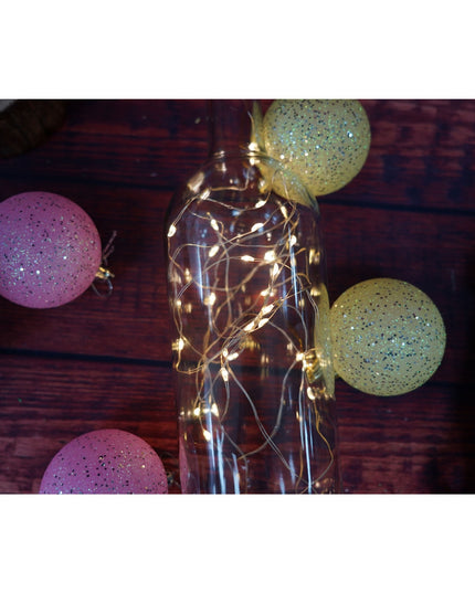 Instalatie Craciun, Liniara, 3 metri, Baterii, 30 LED-uri