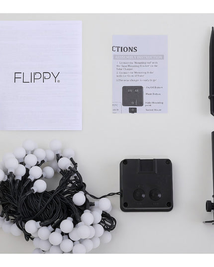 Instalatie Craciun, 5 metri, 20 de LED-uri cu ornament tip Bulb, 8 jocuri de lumini