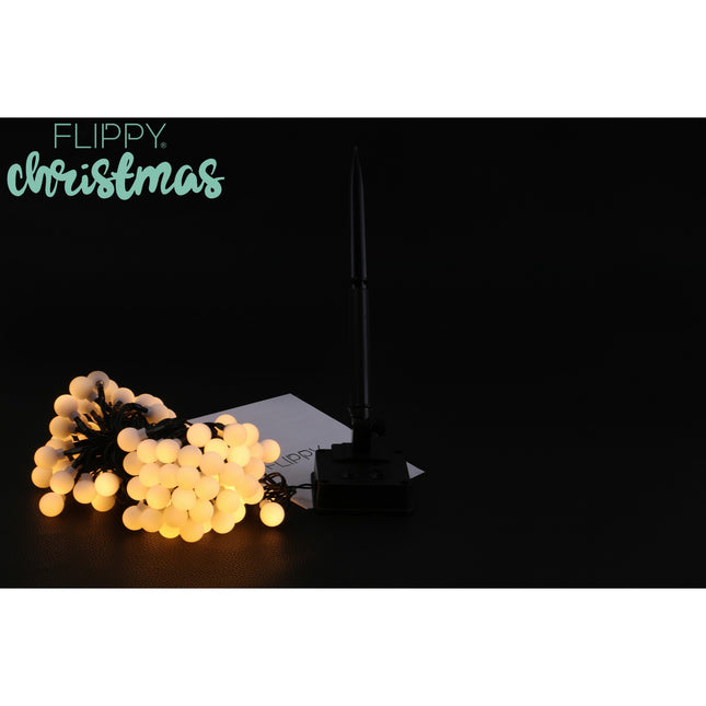 Instalatie Craciun, 5 metri, 20 de LED-uri cu ornament tip Bulb, 8 jocuri de lumini