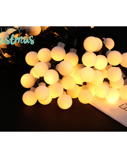 Instalatie Craciun, 5 metri, 20 de LED-uri cu ornament tip Bulb, 8 jocuri de lumini