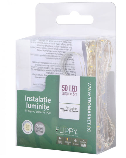 Instalatie Craciun, 5 metri, 50 LED-uri