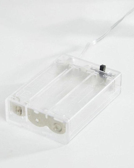 Instalatie Craciun cu baterii, 2 metri, 20 LED-uri tip Conuri de pin si figurine