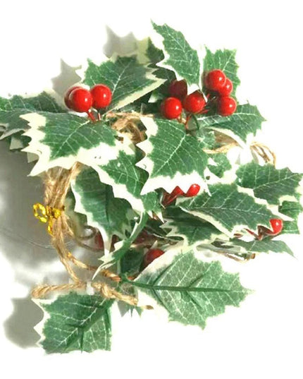 Instalatie Craciun cu baterii, 2 metri, 20 LED-uri tip fructe rosii