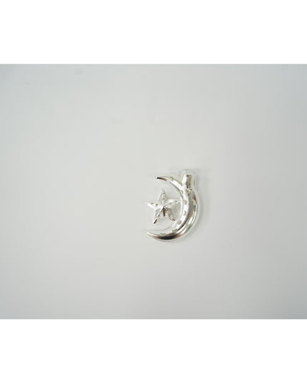 Instalatie Craciun cu ornamente semiluna cu stea,50 LED-uri