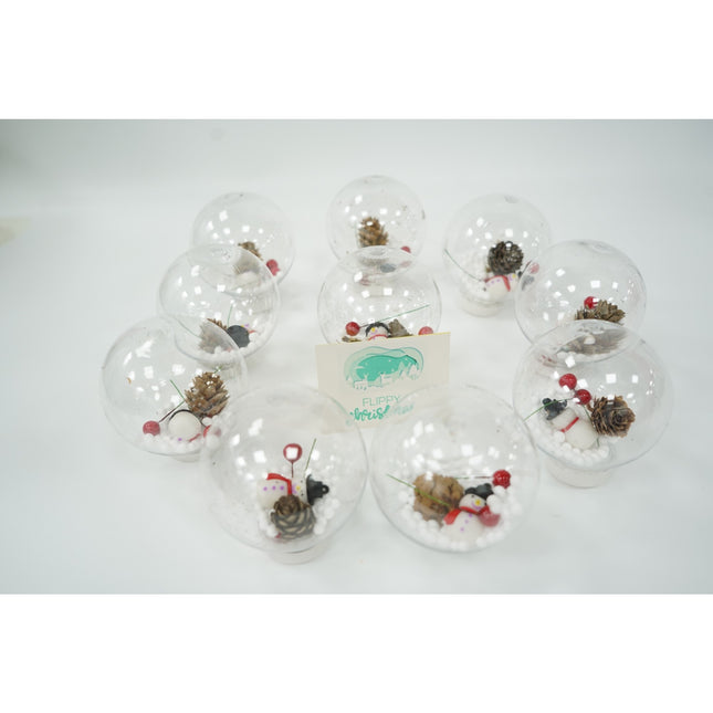 Instalatie Craciun cu ornamente tip glob,20 LED-uri