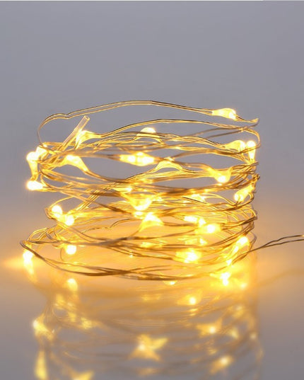 Instalatie Craciun, Liniara, 3 metri, Baterii, 30 LED-uri