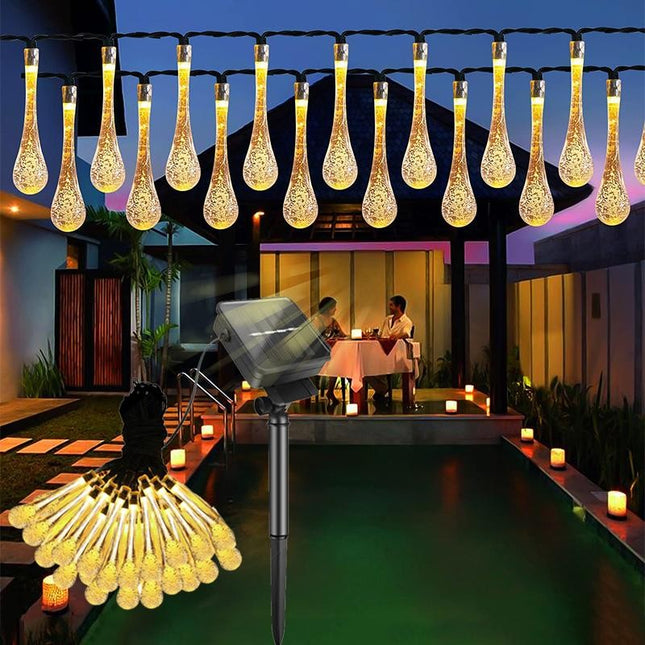 Instalatie Craciun, Tip Picaturi de apa, 20 Led-uri, 5 metri