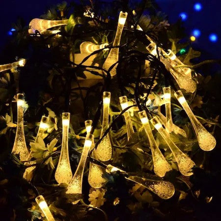 Instalatie Craciun, Tip Picaturi de apa, 20 Led-uri, 5 metri