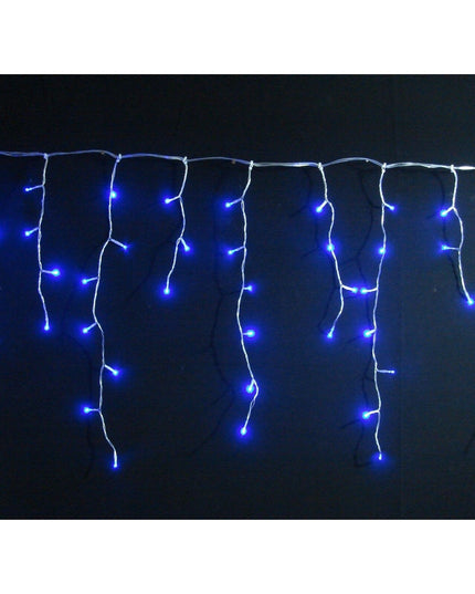 Instalatie Craciun Yoto, Tip Franjuri/Turturi,120 LED-uri, Prelungitor , 8 Jocuri de Lumini, Interconectabila, Conectare la Retea, Fir