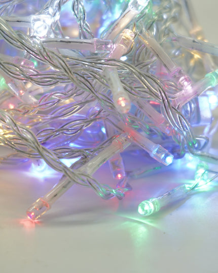 Instalatie Craciun Yoto, Tip Perdea, x , 120 LED-uri, Prelungitor , 8 Jocuri de Lumini, Interconectabila, Fir