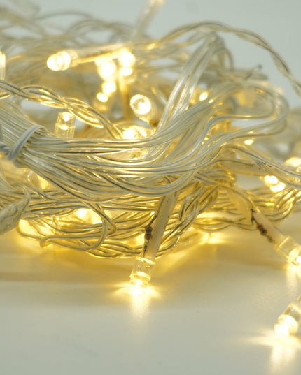 Instalatie Craciun Yoto, Tip Perdea, x , 120 LED-uri, Prelungitor , 8 Jocuri de Lumini, Interconectabila, Fir