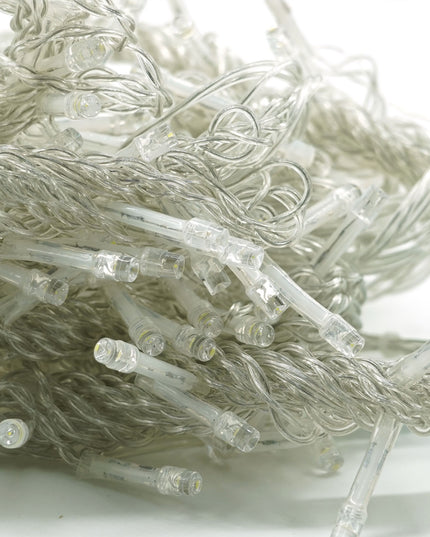 Instalatie Craciun Yoto, Tip Perdea, x , 240 LED-uri, Prelungitor , 8 Jocuri de Lumini, Interconectabila, Fir