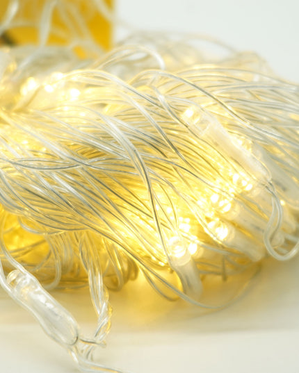 Instalatie Craciun Yoto, Tip Plasa, x , 120 LED-uri, Prelungitor , 8 Jocuri de Lumini, Interconectabila, Fir