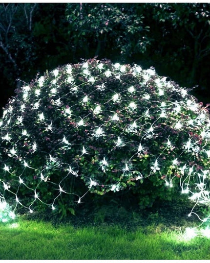 Instalatie Craciun Yoto, Tip Plasa, 2 m x 2 m, 160 LED-uri, Prelungitor 1.5 m, 8 Jocuri de Lumini, Interconectabila, Fir , Interior/Exterior