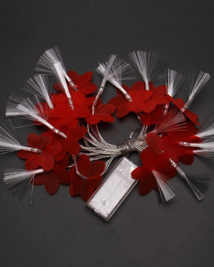 Instalatie de Craciun cu Baterii 20 LED -uri Fibra Optica Flori